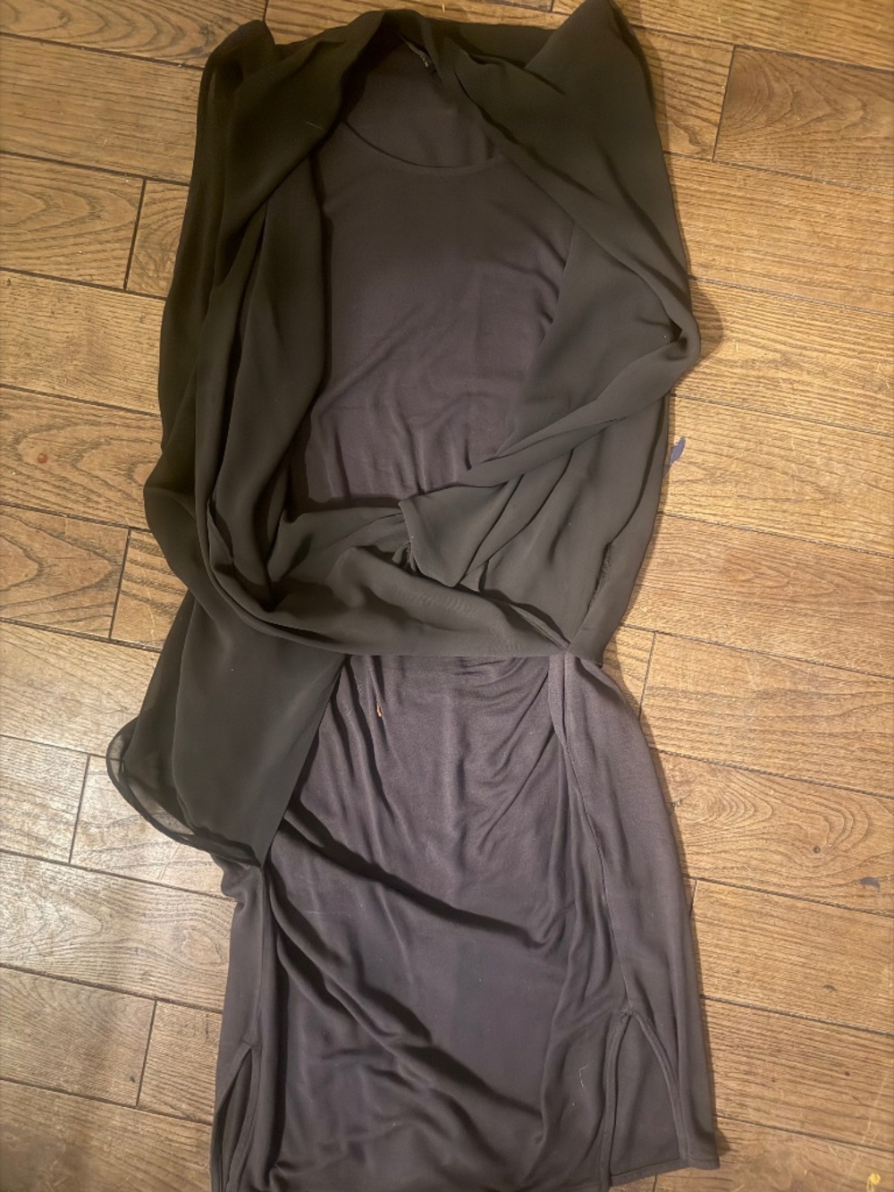 AllSaints draped dress